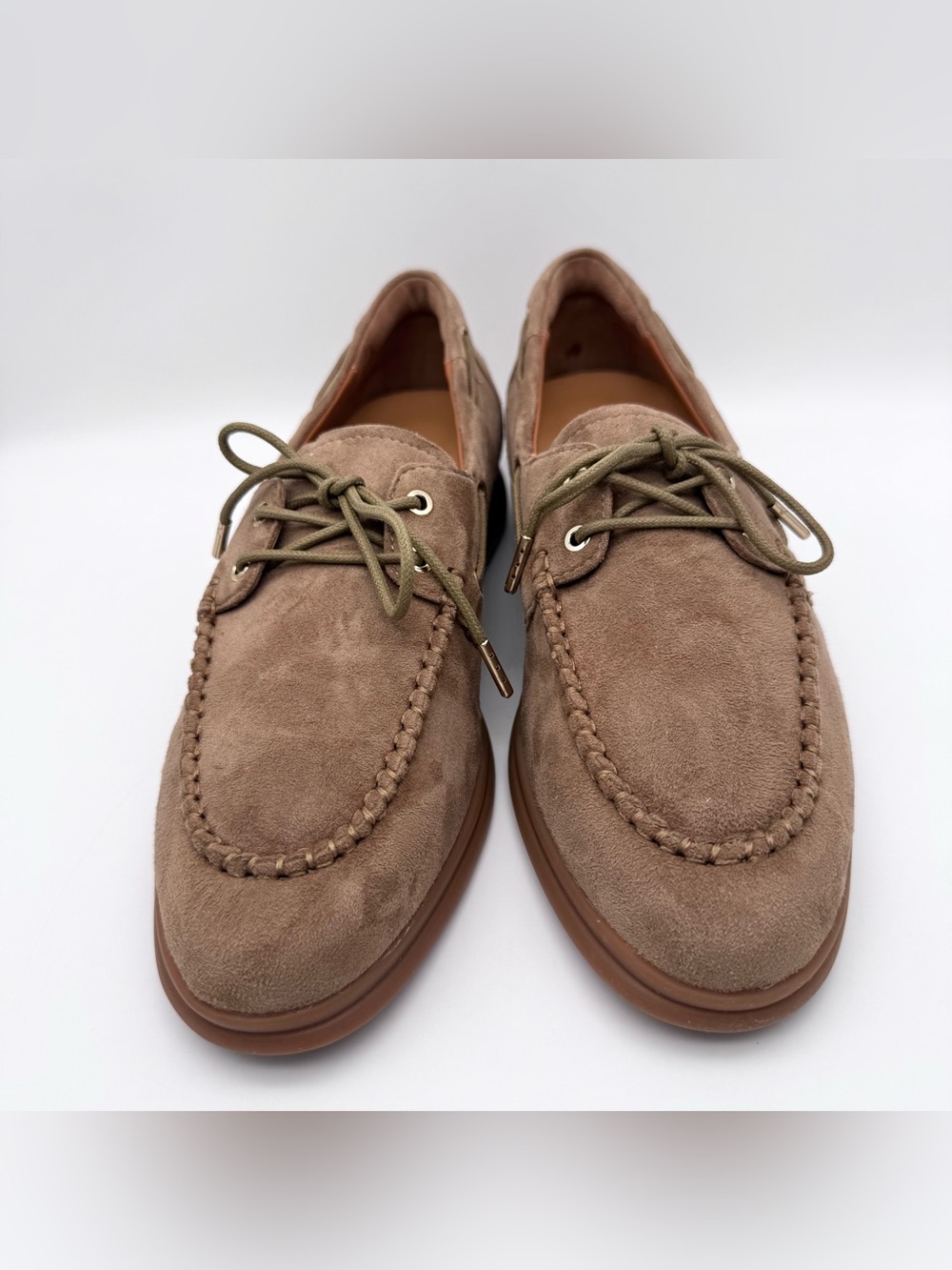 Bared Footwear Tringa Coffee Tan Suede Flat Boat Loafers Women's EU 38 US 7.5-8 - Picture 3 of 15